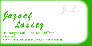 jozsef lositz business card